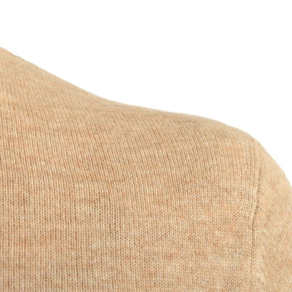 Malo Optimum Men's Beige Wool Cashmere Turtleneck Pullover Sweater - Picture 4 of 6